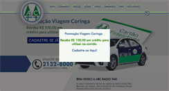 Desktop Screenshot of abcradiotaxi.com.br