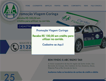 Tablet Screenshot of abcradiotaxi.com.br